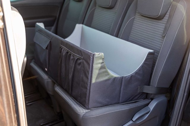 Bilsäte Dubbelt - svart/grå