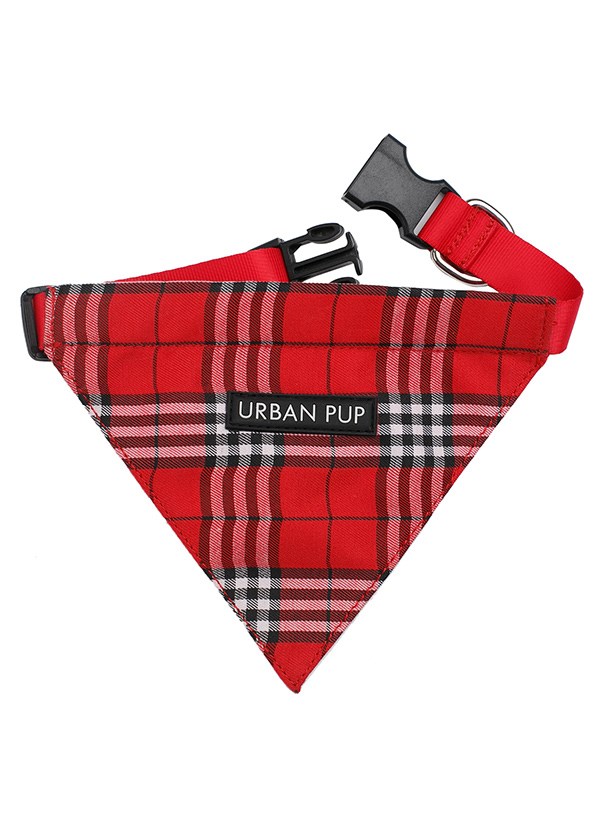 Red Checked Tartan Bandana