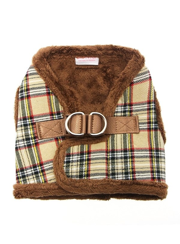Luxury Fur Lined Brown Tartan - Hundsele