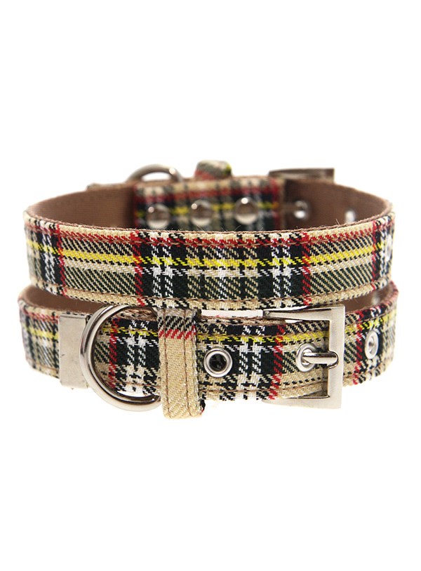 Brown Tartan Hundhalsband