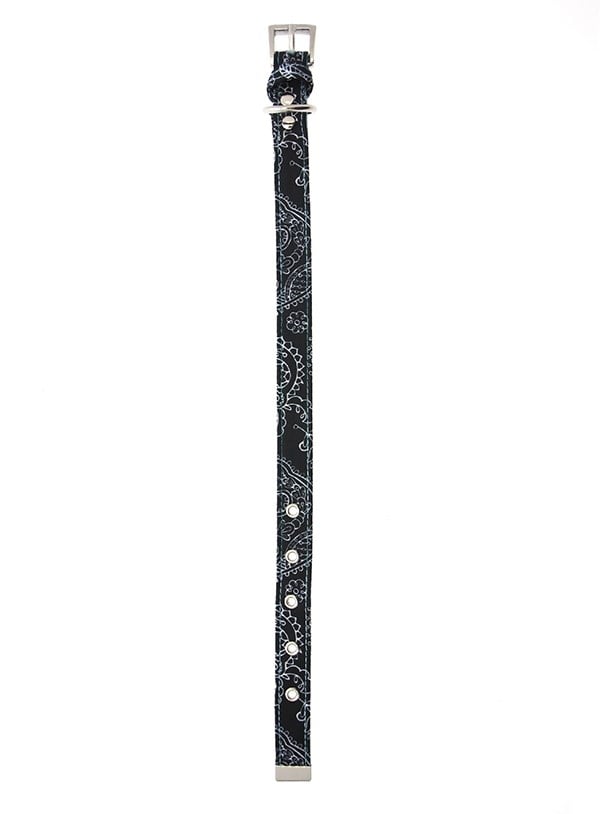 Black & Blue Paisley Hundhalsband