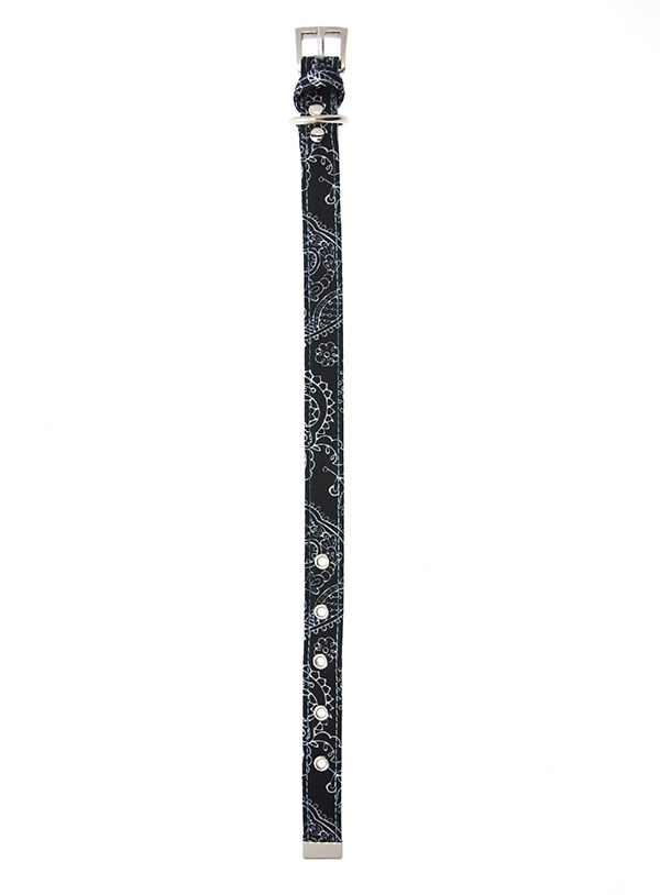 Black & Blue Paisley Hundhalsband