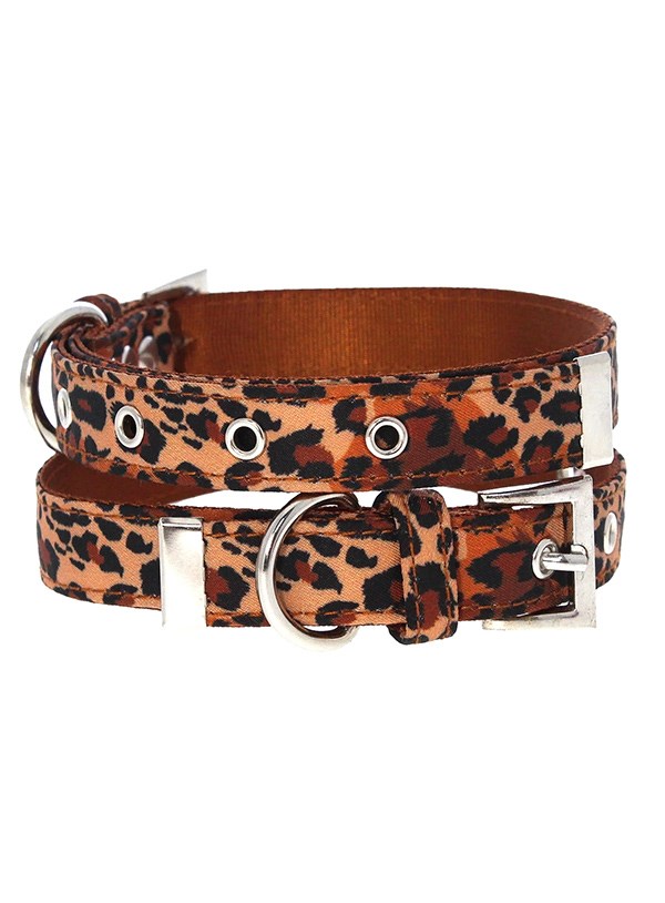 Cheetah Print HUNDHALSBAND