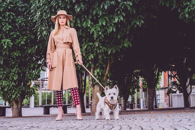 Luxury Fur Lined Brown Tartan - Hundsele