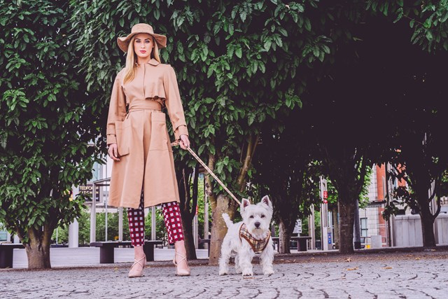 Luxury Fur Lined Brown Tartan - Hundsele