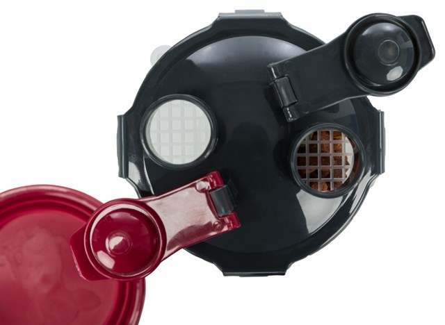 TRIXIE FLASKA MED FODER- OCH VATTENBEHÅLLARE + RESESKÅL