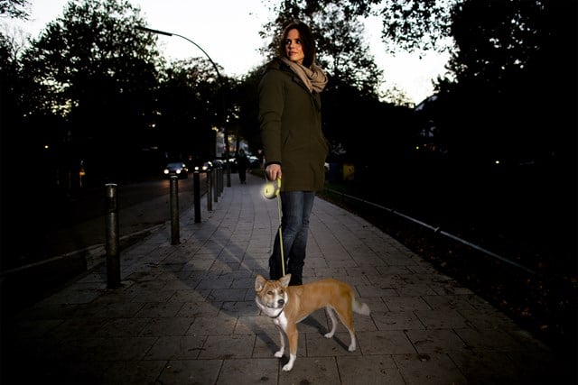 Flexi New Neon Koppel Med Snöre 5 m - Gul