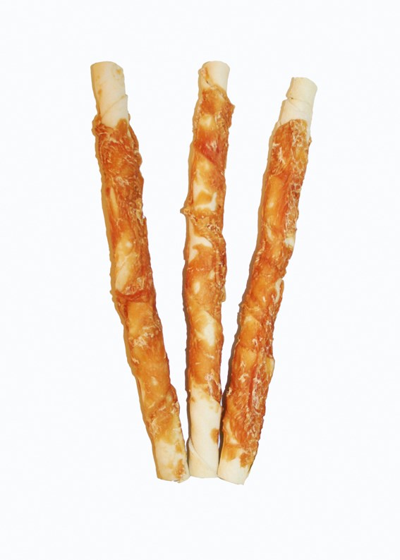 2pets Tuggrulle 28 cm 3-pack - Kycklingfilé