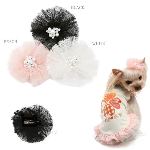 Big Blossom Hairpin Svart