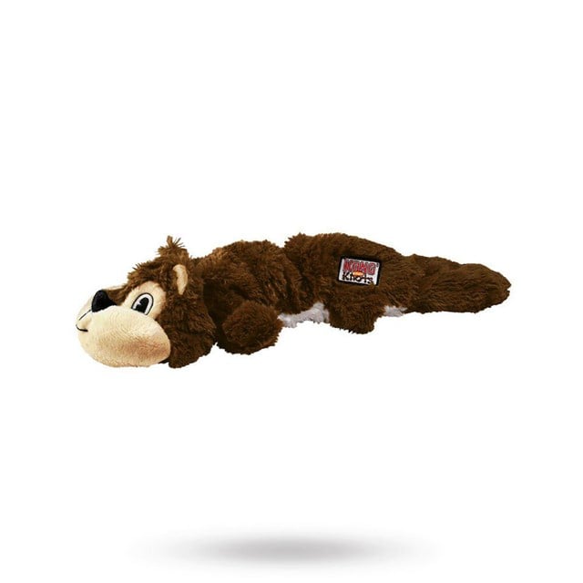 Kong Scrunch Knots Squirrel - MJUK HUNDLEKSAK MED PIP