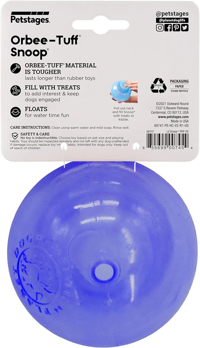 Planet Dog Orbee-Tuff Lil Snoop Aktiveringsleksak - Lila