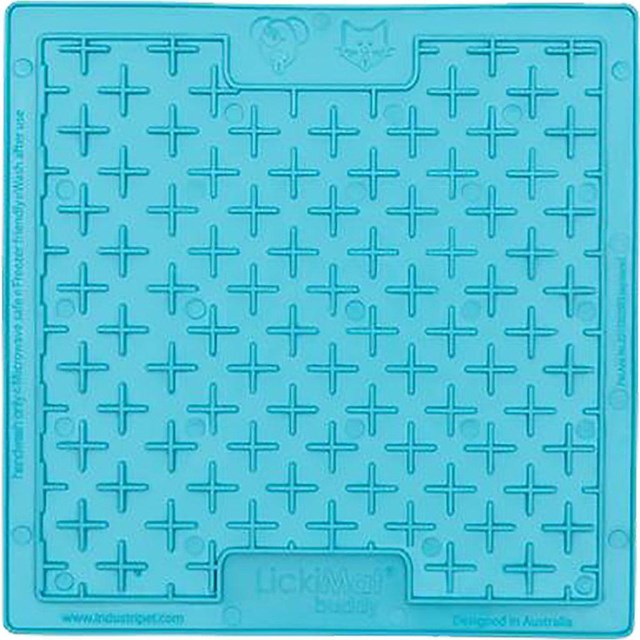 LICKIMAT BUDDY HUNDSKÅL/SLICKMATTA Ljusblå 20x20