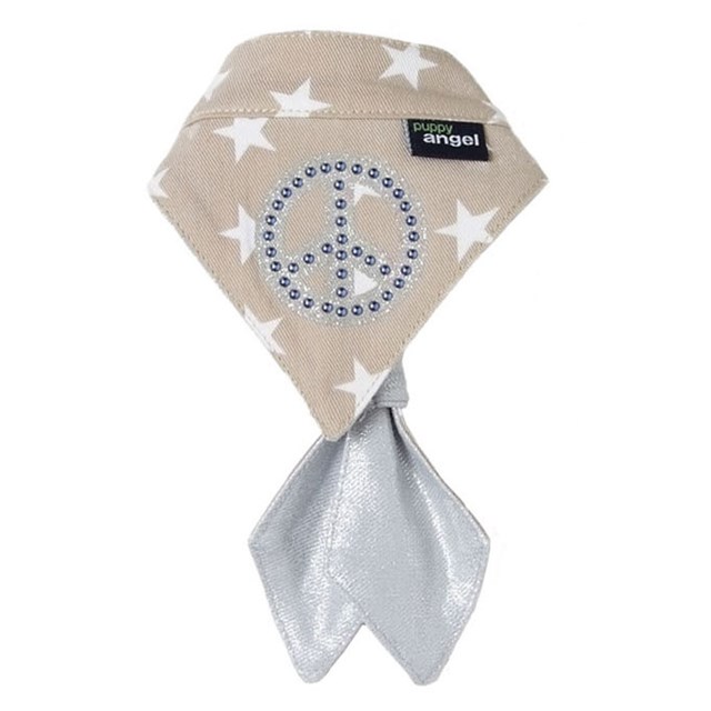 Peace Star Scarf Beige