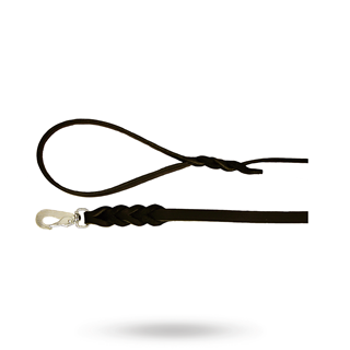 Alac Läderkoppel 180 Cm Svart