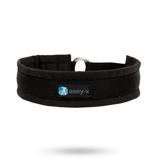 Anny-x Pull Stop Halvstryp Halsband - Svart