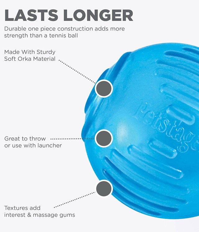 Petstages Orka Tennis Ball - extra slitstark