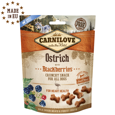 Carnilove Dog Crunchy Snack Ostrich Blackberries 200g