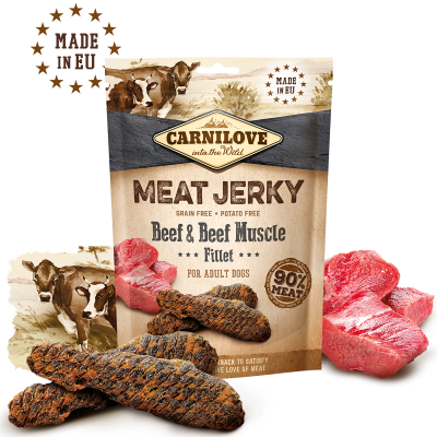 Carnilove Jerky Beef & Beef Muscle Fillet 100g
