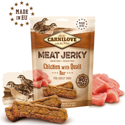 Carnilove Jerky Chicken with Quail Bar 100g