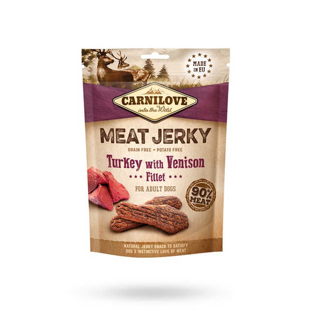 Carnilove Jerky Turkey with Venison Fillet 100g