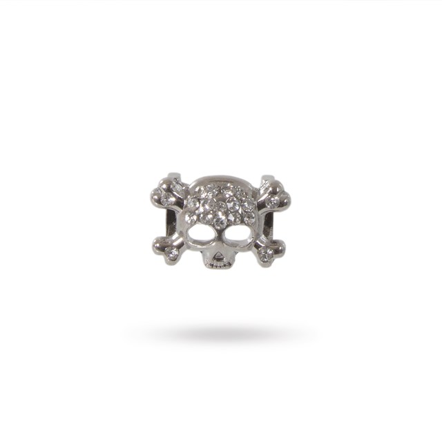 RHINESTONE CHARM SKULL