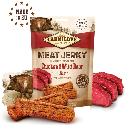 Carnilove Jerky Chicken & Wild Boar Bar 100g