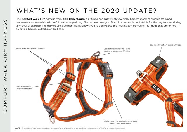 Comfort Walk Air Harness Ny 2020 - SVART