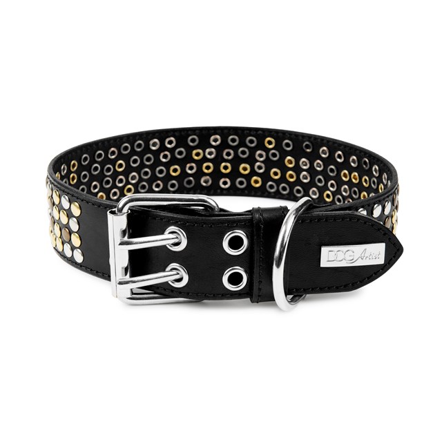 COOLSTUFF Black - Läder Hundhalsband