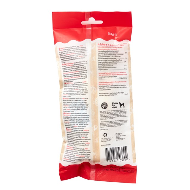 Dogman Bakery Collection Tuggfläta med Lamm 15 cm