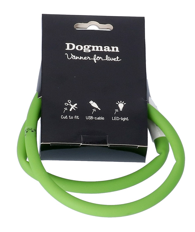 Dogman Blinkhalsband LED Grön