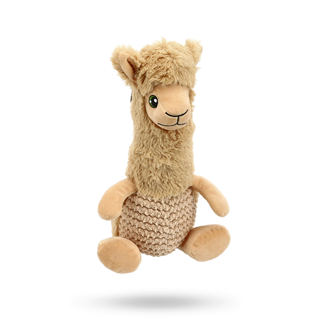 Dogman Cozyalpaca Beige 35 Cm - Mjuk Hundleksak Med Pip