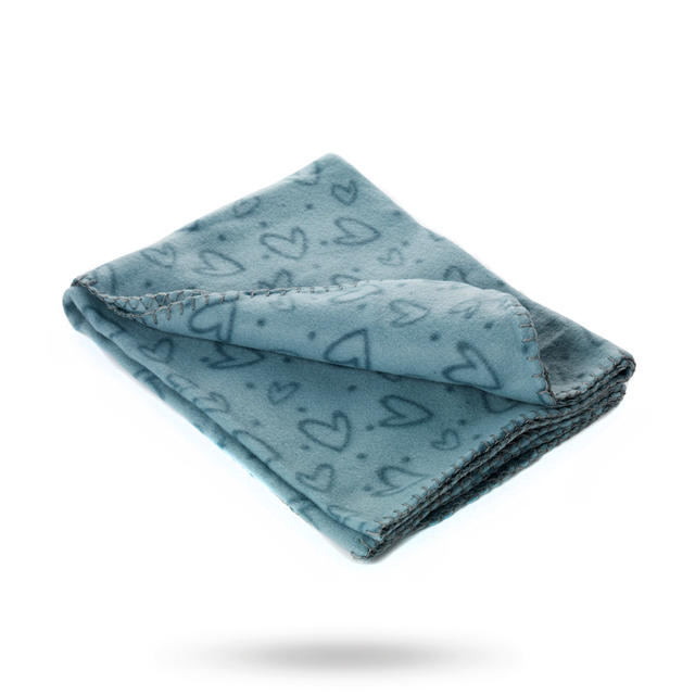 Dogman Filt Hjärta Turkos