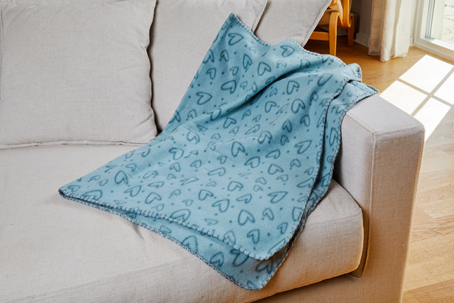 Dogman Filt Hjärta Turkos