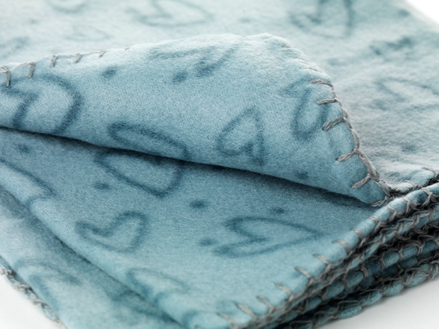 Dogman Filt Hjärta Turkos