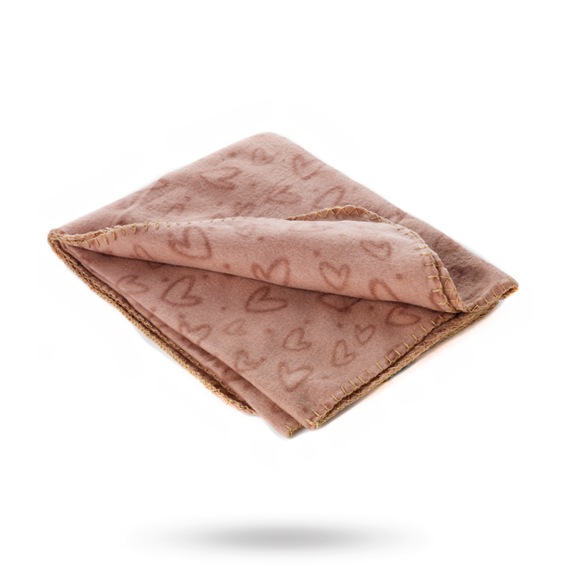 Dogman Filt Hjärta Rosa