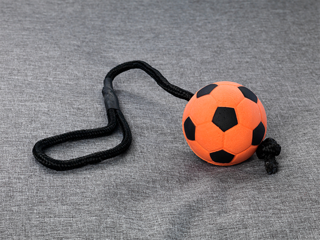 Dogman Fotboll med Snöre Orange