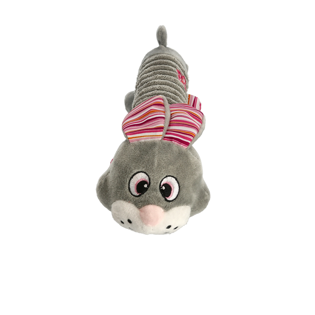 Dogman Rabbe Tub Grå - Hundleksak med pip