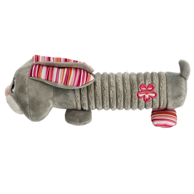 Dogman Rabbe Tub Grå - Hundleksak med pip