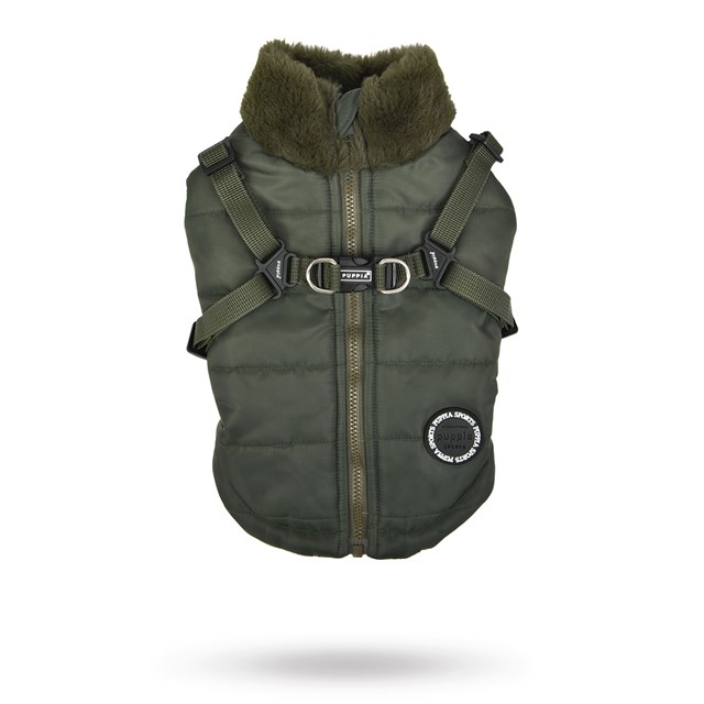 Donavan Khaki  - FODRAT HUNDTÄCKE MED INTEGRERAD SELE