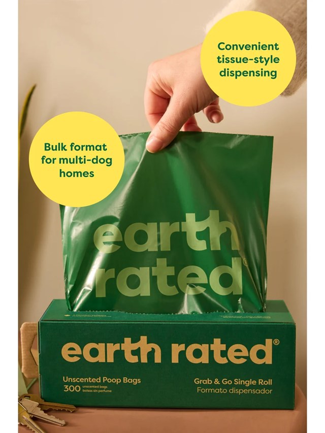 Earth Rated Bajspåsar Single 300 st - Lavendel