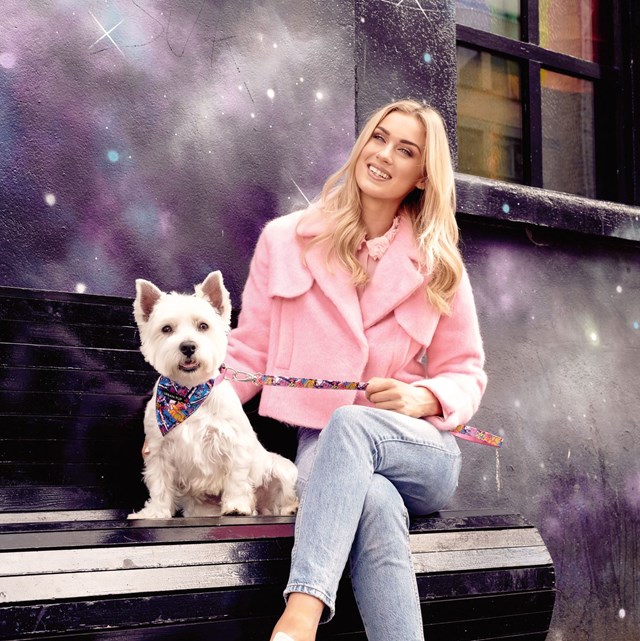 Pink Graffiti Textilkoppel