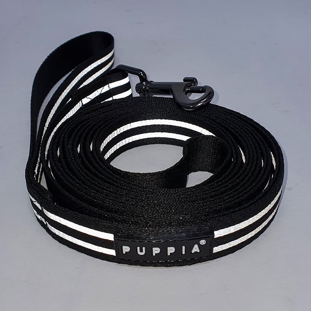 Night Safety Long Lead - Svart Reflexkoppel 5 m