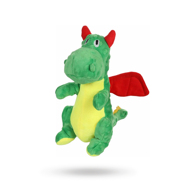 Drake Grön Hundleksak - med prassel och pip