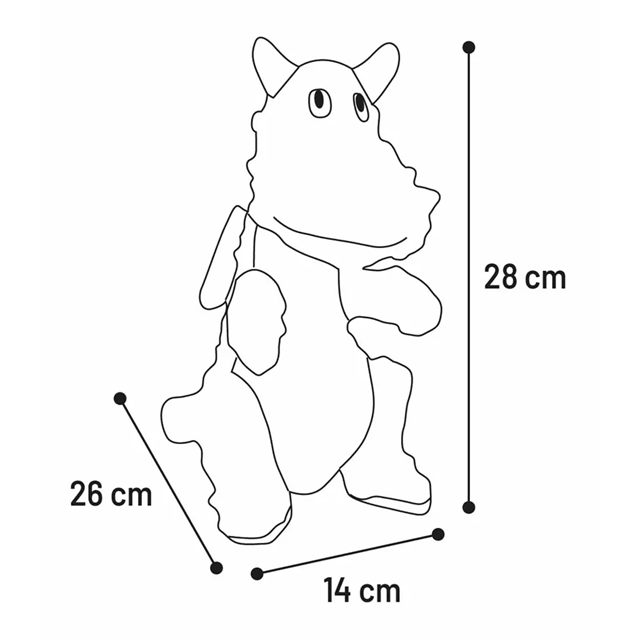 Drake Grön Hundleksak - med prassel och pip