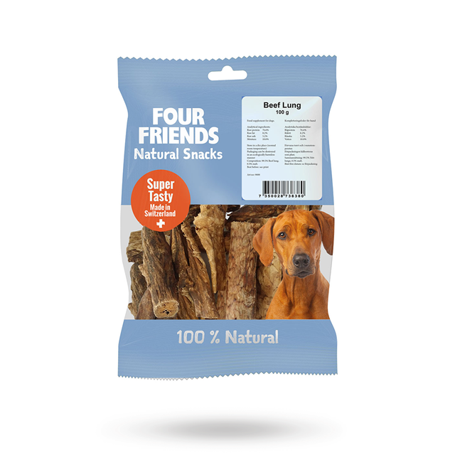 FourFriends Natural Snacks Beef Lung 100g