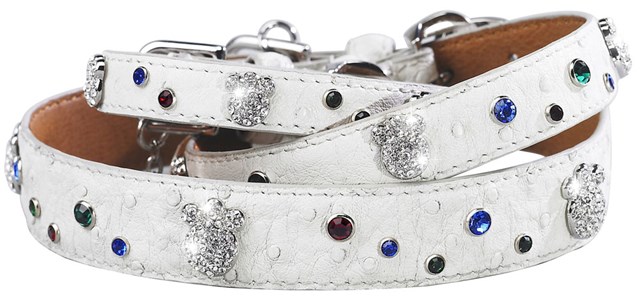 Paws and Sprinkles Halsband Vit