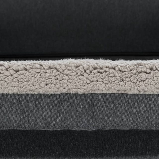 Bendson vital ortopedisk hundbädd Rektangulär 100×80 - Mörkgrå/ljusgrå