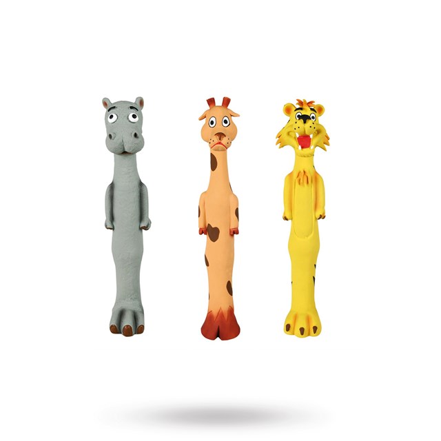 Tyngre Latexleksak med djurläte - 30-32 cm