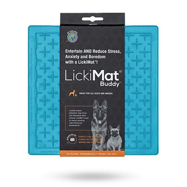 LICKIMAT BUDDY HUNDSKÅL/SLICKMATTA Ljusblå 20x20