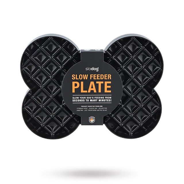 Lickimat Slow Feeder SloDog - Svart